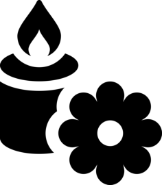 Candle Flower Vinyl Cutting Svg File, Free Vectors File